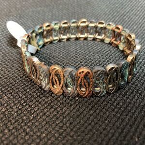 Tritone Pantina Bangle Bracelet - Stretch One Size Fits All